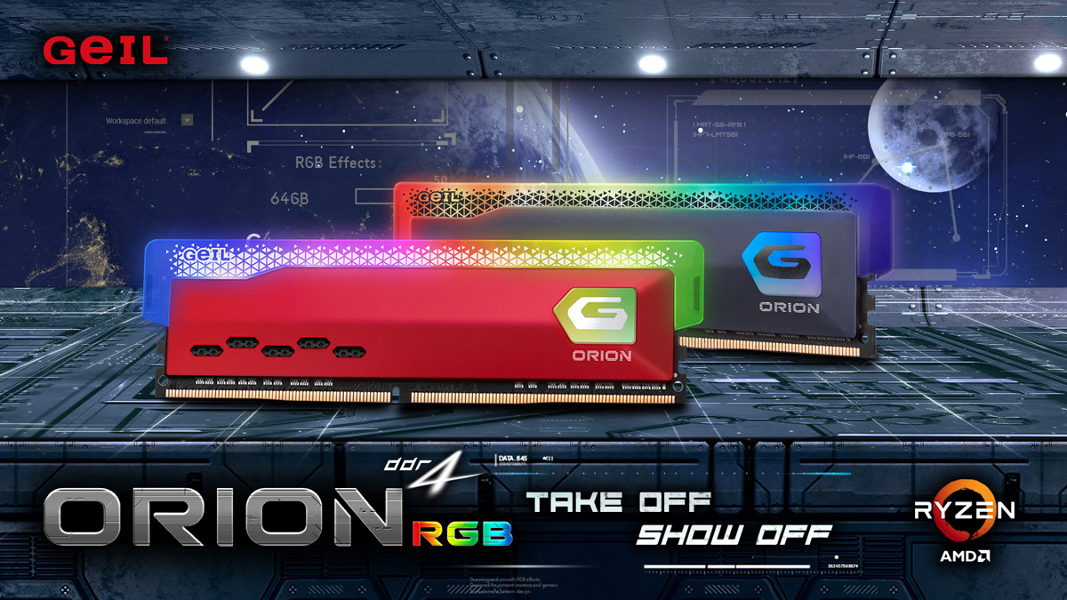 GeIL Announces Availability of ORION RGB Memory Kits