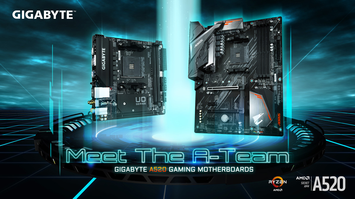 GIGABYTE Launches AMD A520 Chipset Motherboards