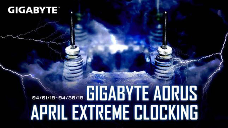GIGABYTE Announces the AORUS April Extreme Clocking 2018