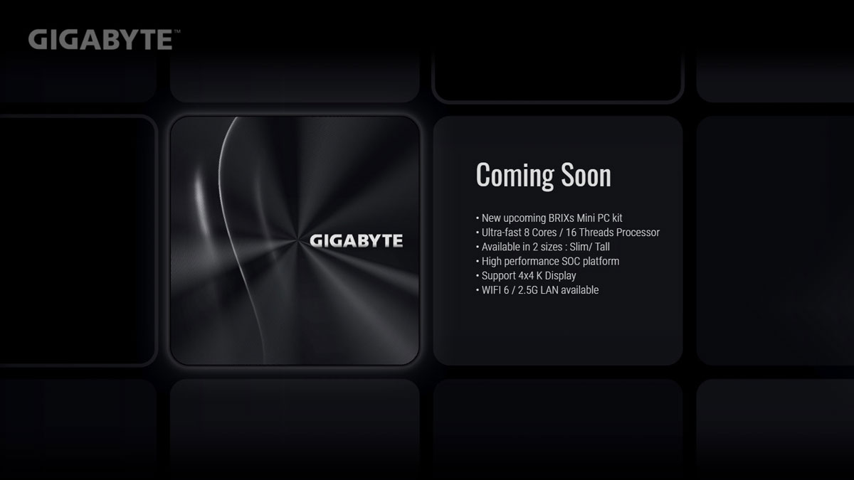 GIGABYTE Unveils AMD Ryzen 4000U Series BRIX Mini-PC