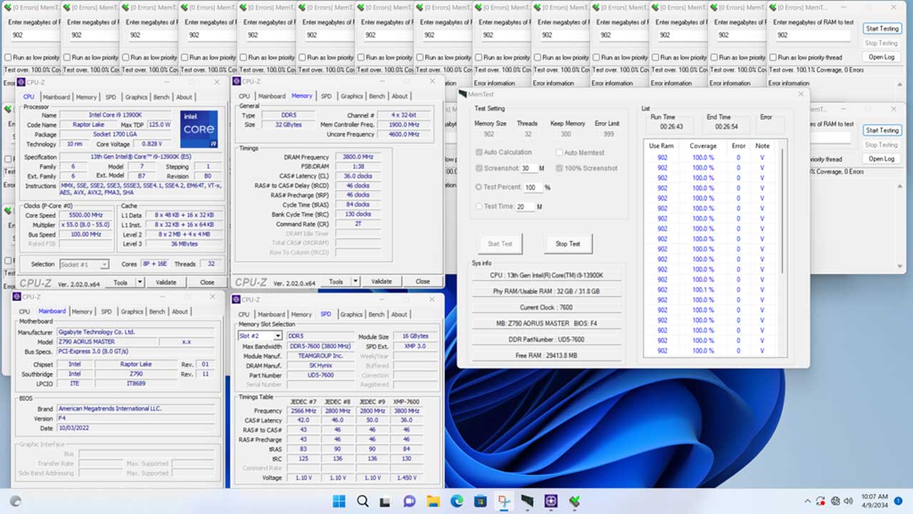 GIGABYTE TEAMGROUP DDR5 7950 PR 2