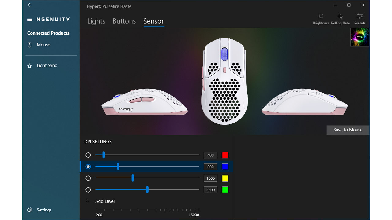 HyperX Pulsefire Haste Ngenuity 3