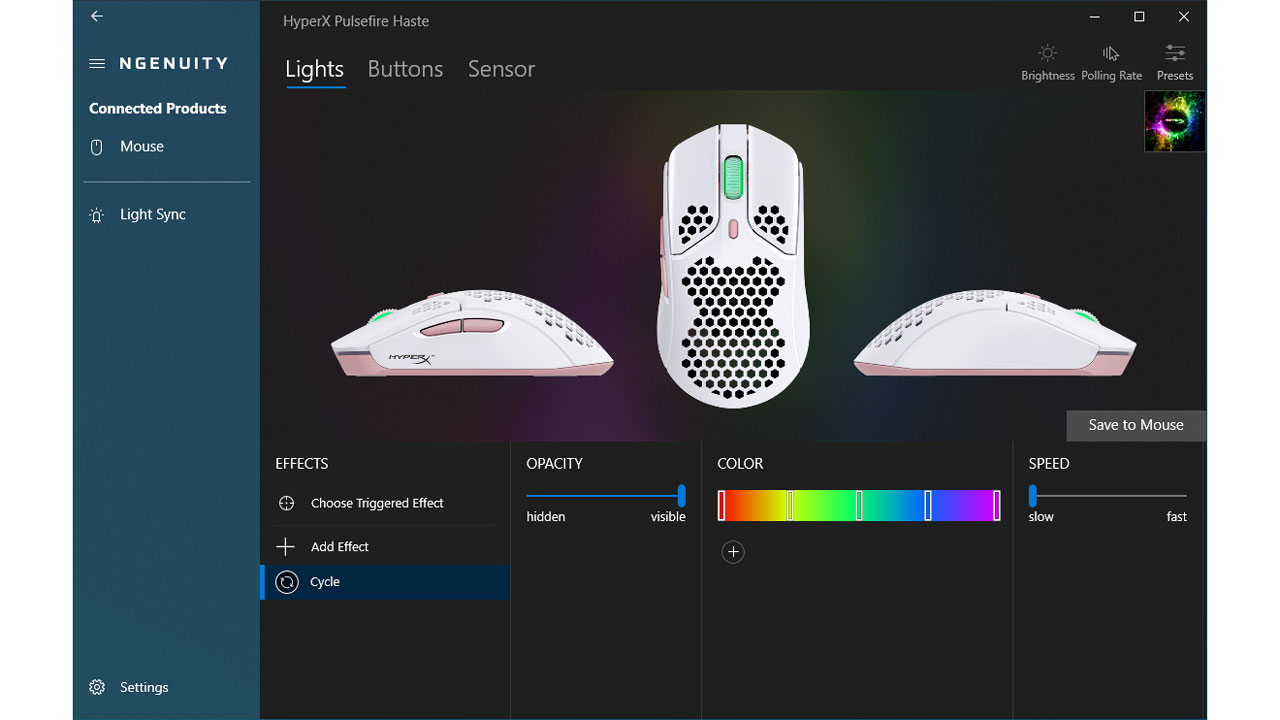 HyperX Pulsefire Haste Ngenuity