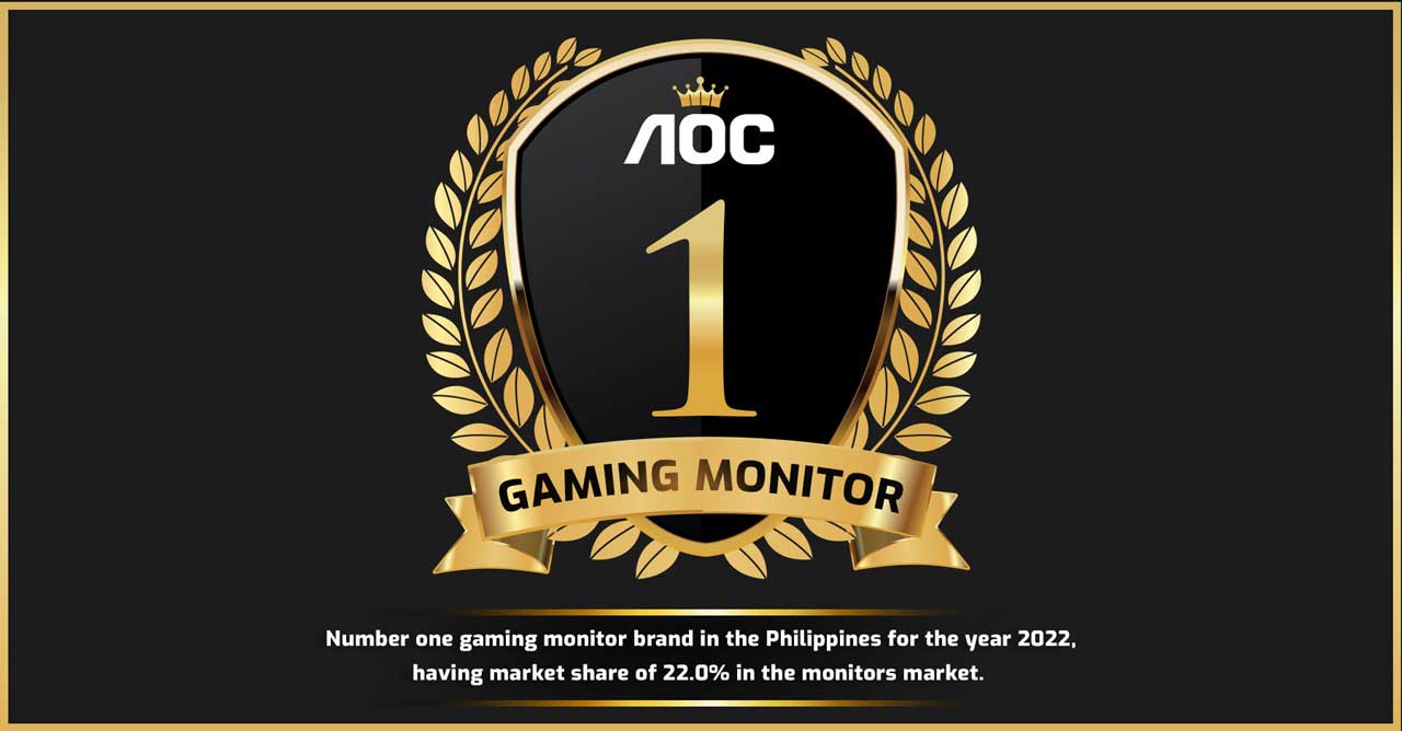 IDC Crowns AOC as PH’s Leading Gaming Monitor Brand for 2022