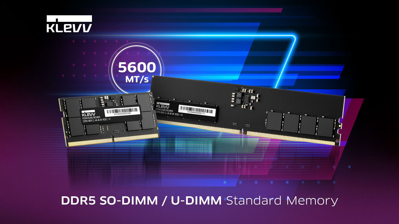 KLEVV Launches Standard DDR5-5600 Desktop/Laptop Memory