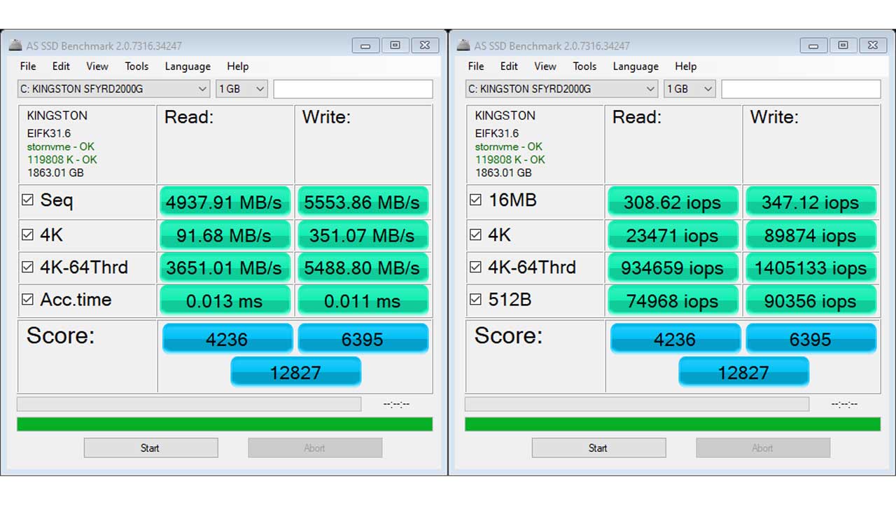 Kingston FURY Renegade 2TB AS SSD Main