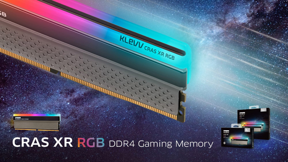 KLEVV Launches CRAS XR RGB and BOLT XR DDR4