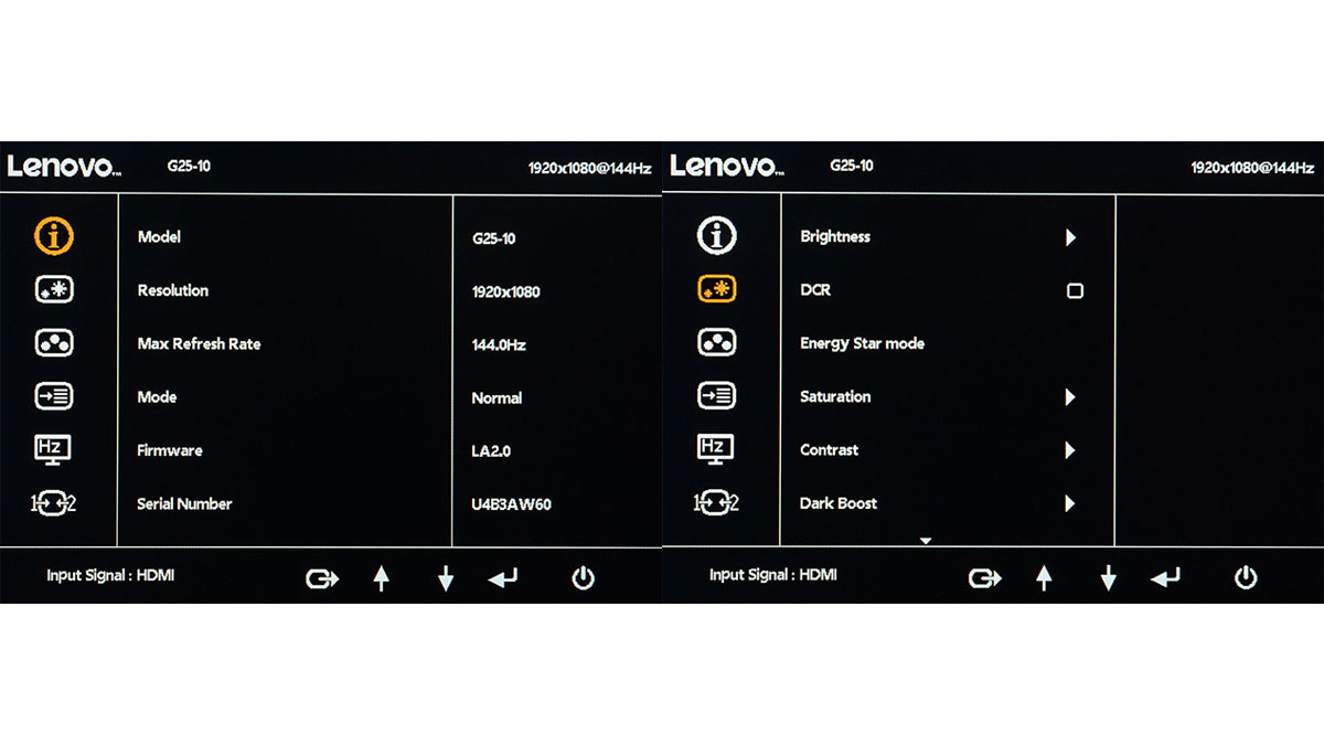 Lenovo G25 10 OSD 1