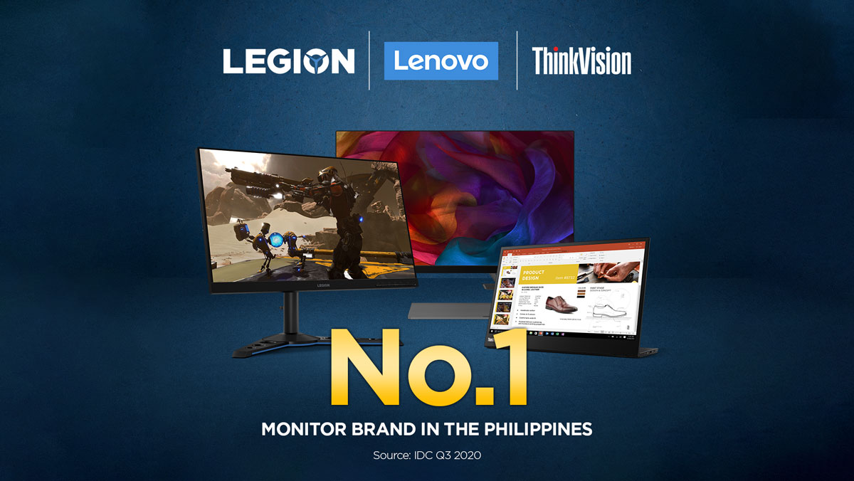 Lenovo Named as Top Monitor Brand in the Philippines