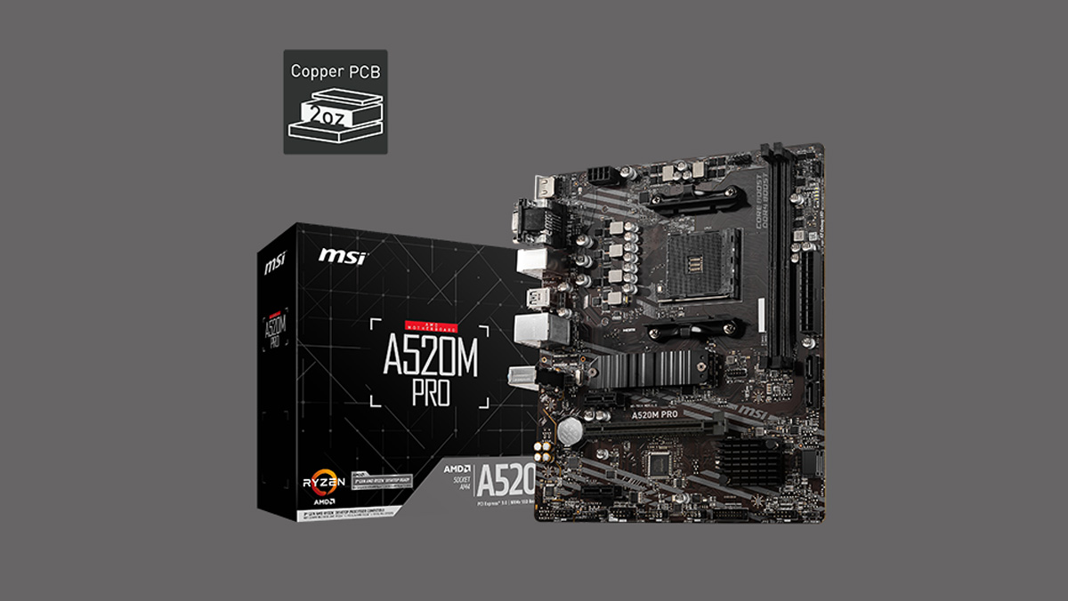MSI Shows AMD A520 Motherboard Family