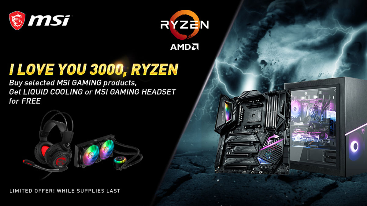 MSI Announces The I LOVE YOU 3000 RYZEN Promotion