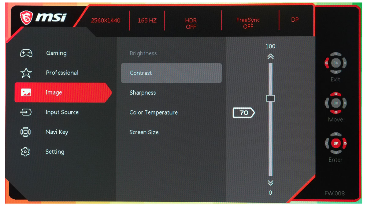 MSI MAG322CQR OSD 1