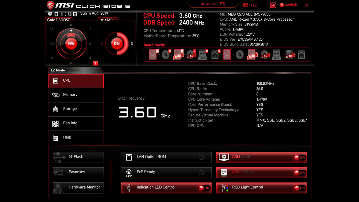 MSI MEG X570 Ace UEFI BIOS (2)