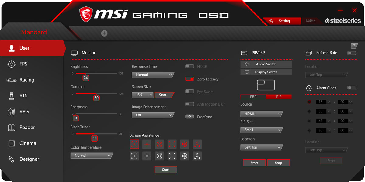 MSI Optix MPG27CQ Software (1)