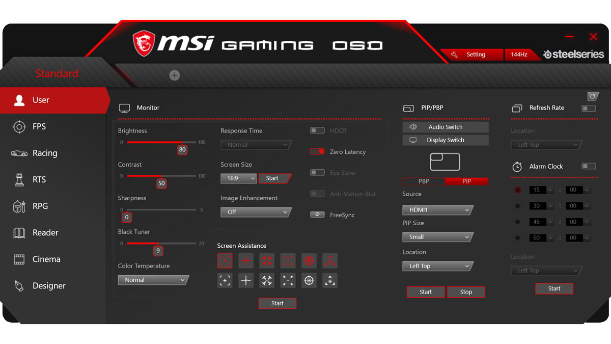 MSI Optix MPG341CQR Test 1