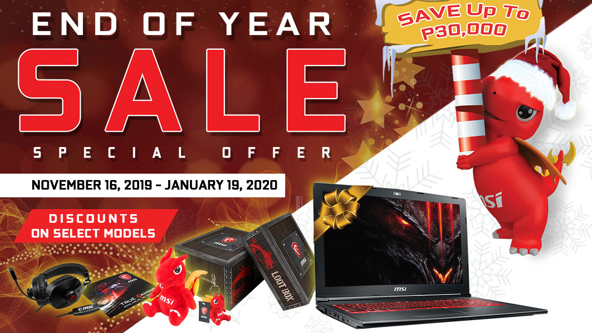Take a Look at the MSI Gaming Year Ender Sale of 2019