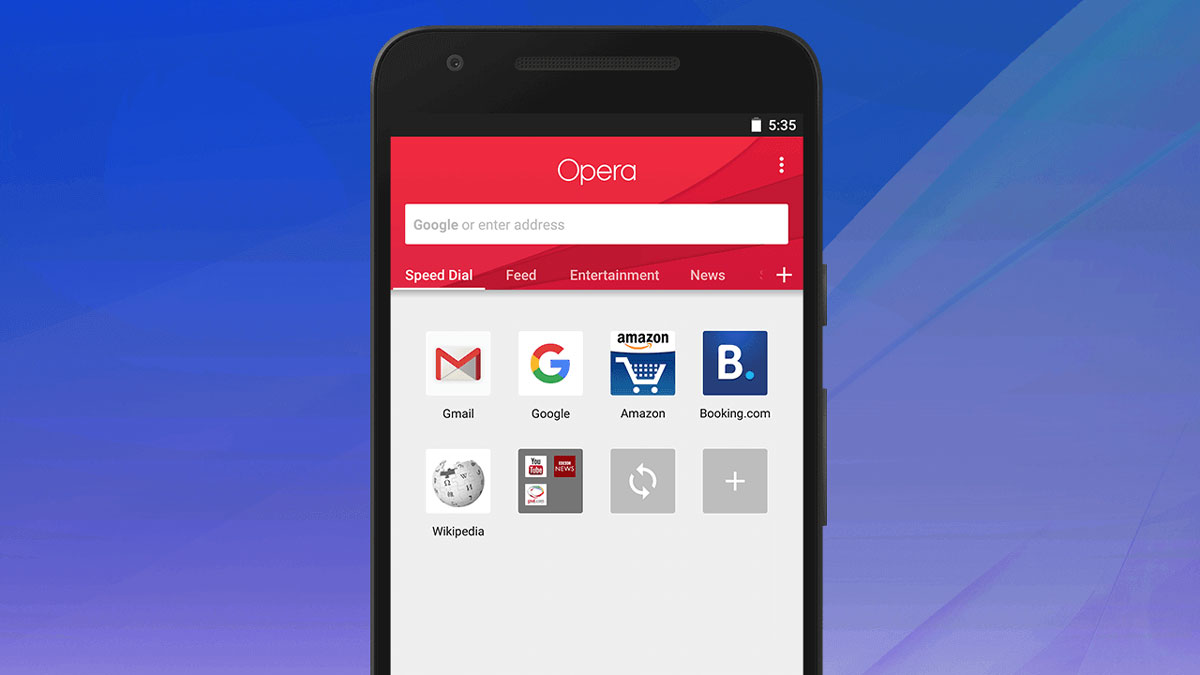 Opera for Android already Includes a Free and Unlimited VPN
