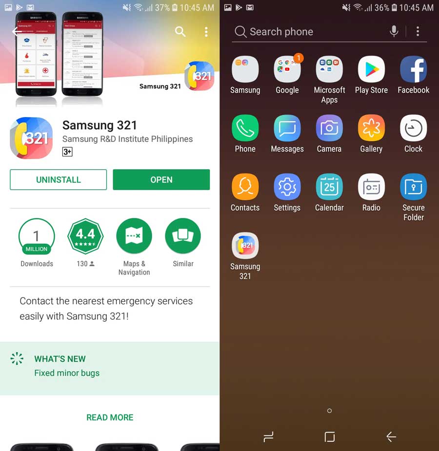 SAMSUNG 321 Emergency App Now Available at Play Store