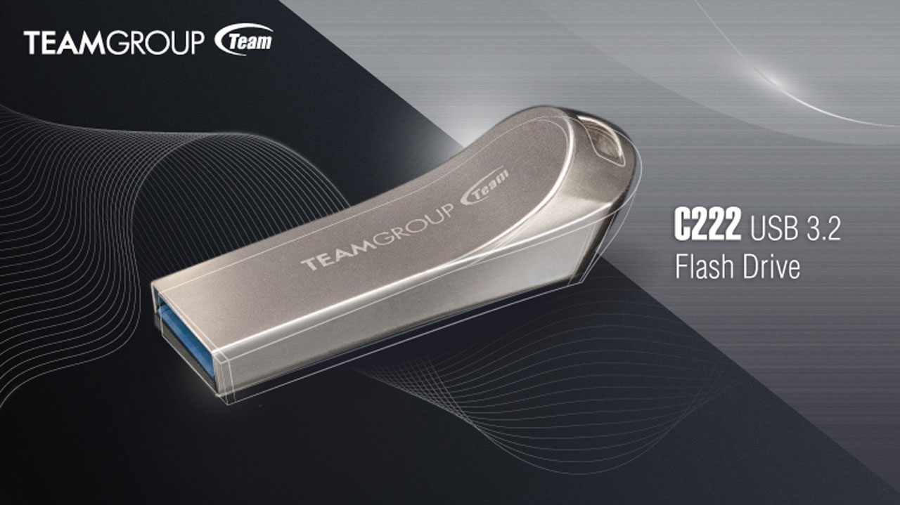 TEAMGROUP Launches Stylish C222 USB 3.2 Flash Drive