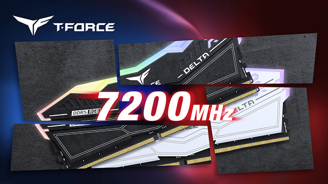 TEAMGROUP Announces T-FORCE DELTA RGB DDR5-7200 Memory