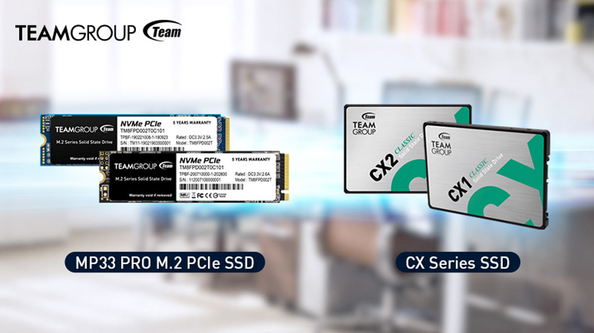 TEAMGROUP Launches MP33 PRO and CX Series SSD