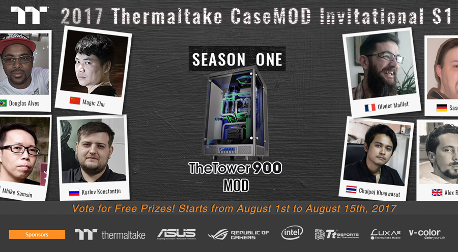 Vote for Your Favorite Thermaltake 2017 Modder and Win Cool Prizes