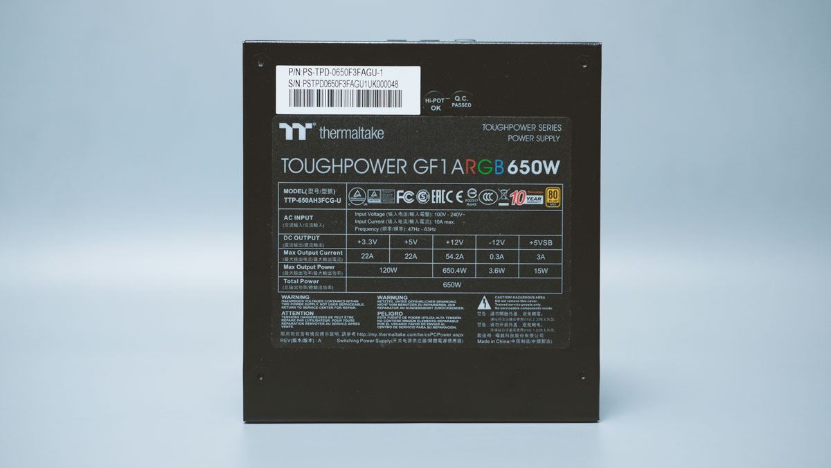 Thermaltake GF1 ARGB 650W 2