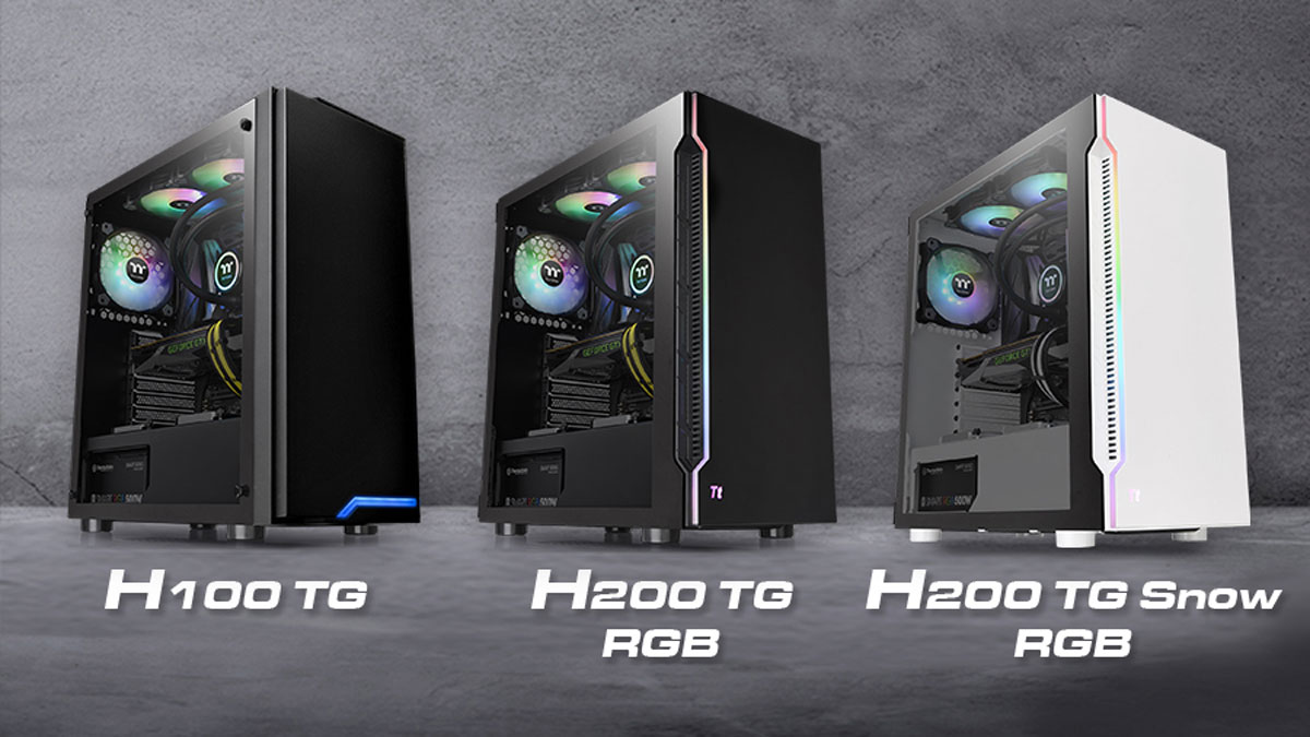 Thermaltake Reveals H-Series Tempered Glass Mid-Tower Series