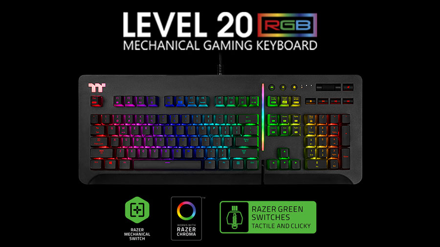 Thermaltake Unleashes Premium Level 20 RGB Gaming Keyboard