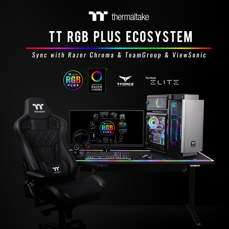 Thermaltake Partners with Razer, TEAMGROUP and ViewSonic  