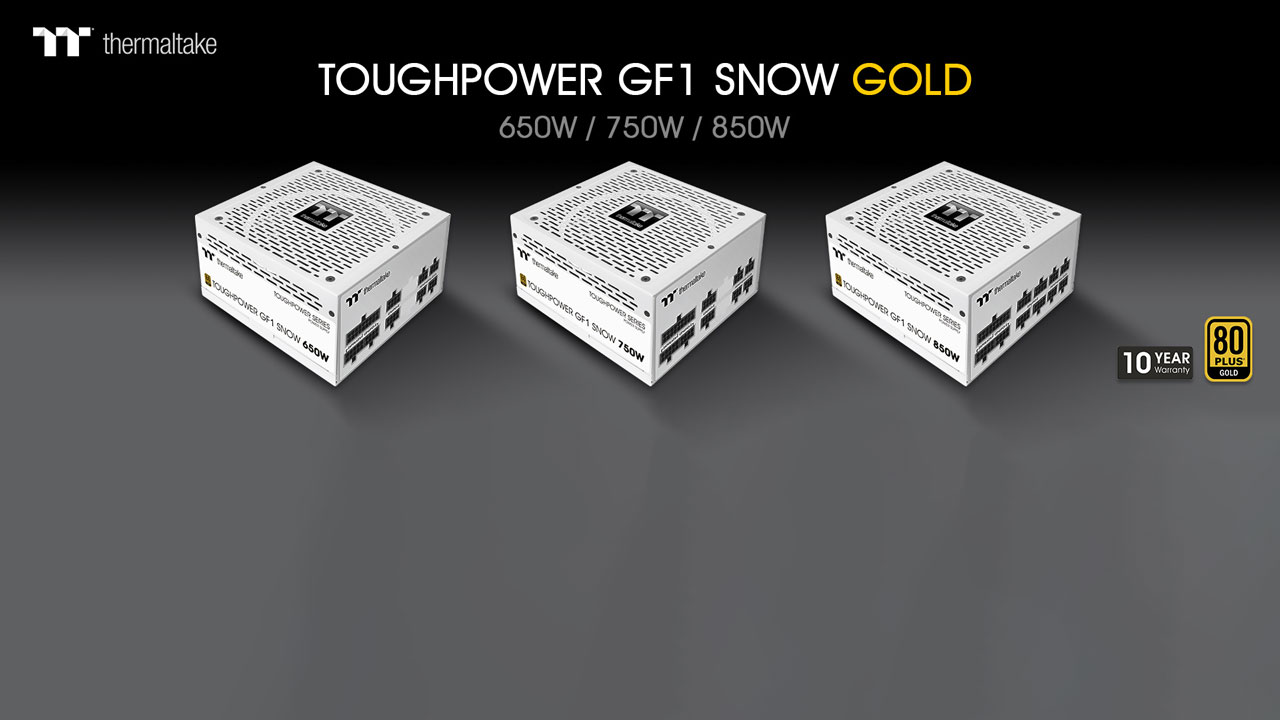 Thermaltake Intros Toughpower GF1 Snow Edition PSU