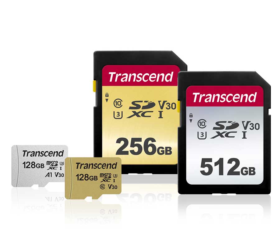 Transcend Releases 500S SD and 300S MicroSD Cards