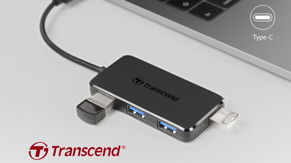 Expand Your USB with Transcend HUB2C USB Type-C 4-Port Hub