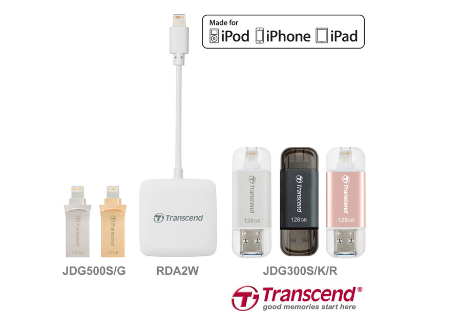 Transcend Offers Lightning Storage Solutions for iOS Devices