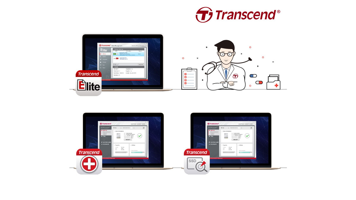 Transcend Presents Exclusive Elite, RecoveRx, and SSD Scope Software Suite