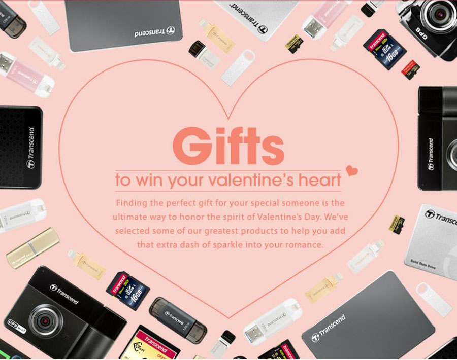 Transcend Offers the Gifts to Win Your Valentine’s Heart