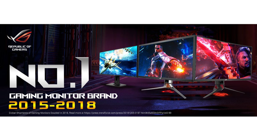 ASUS ROG Revealed as 2018 World Leader in Gaming Monitors