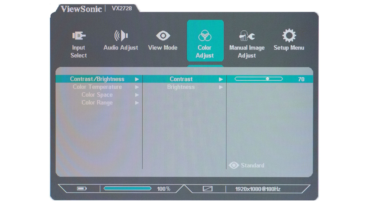 ViewSonic Omni VX2728 OSD 1