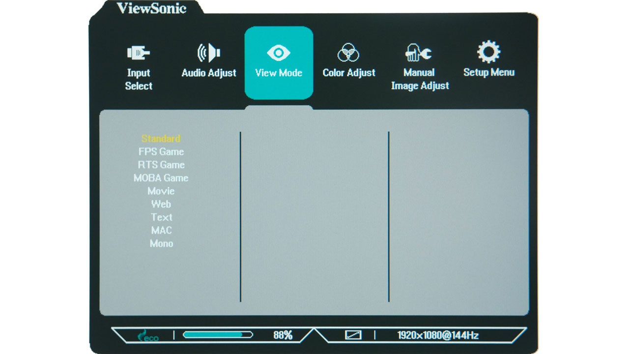 ViewSonic VX2405 P MHD OSD 1