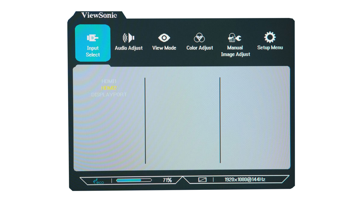 ViewSonic XG2405 OSD 1