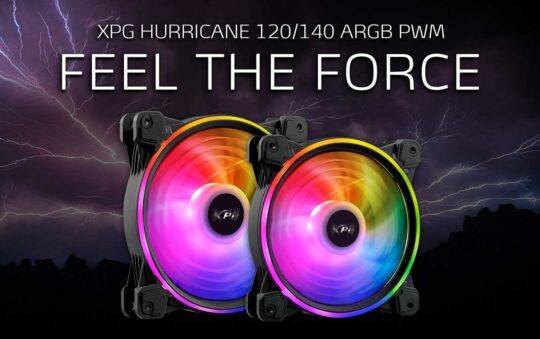 XPG Unveils HURRICANE ARGB PWM Fans