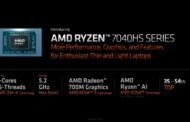 AMD Details AI-enabled Ryzen 7040HS Series Mobile Processors