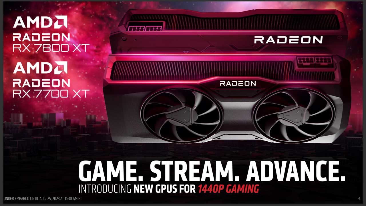 AMD Radeon RX 7800 XT Aims at RTX 4070, Up to 23% Faster with 16 GB VRAM