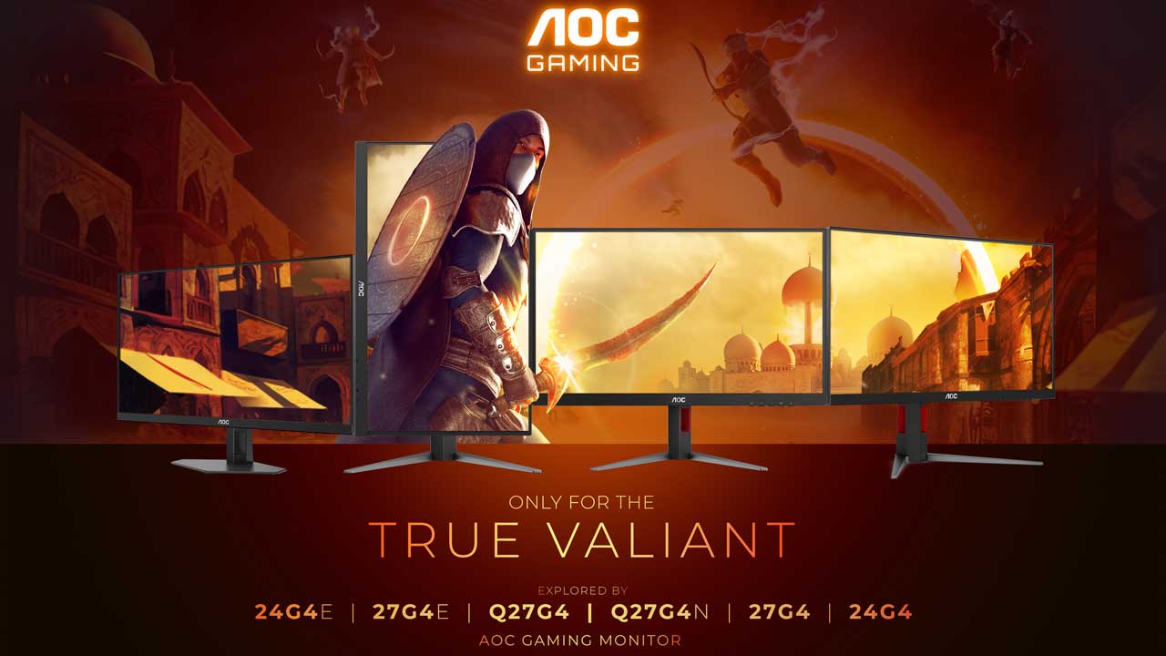 AOC Gaming G4 Series Monitors to Bring an Immersive Edge for Gamers