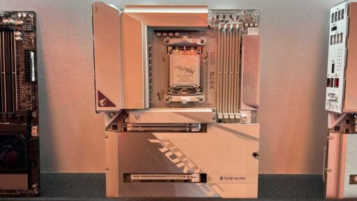 aorus unveils x870 stealth ice motherboards at computex 2