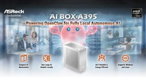 asrock debuts ai box a395 openclaw