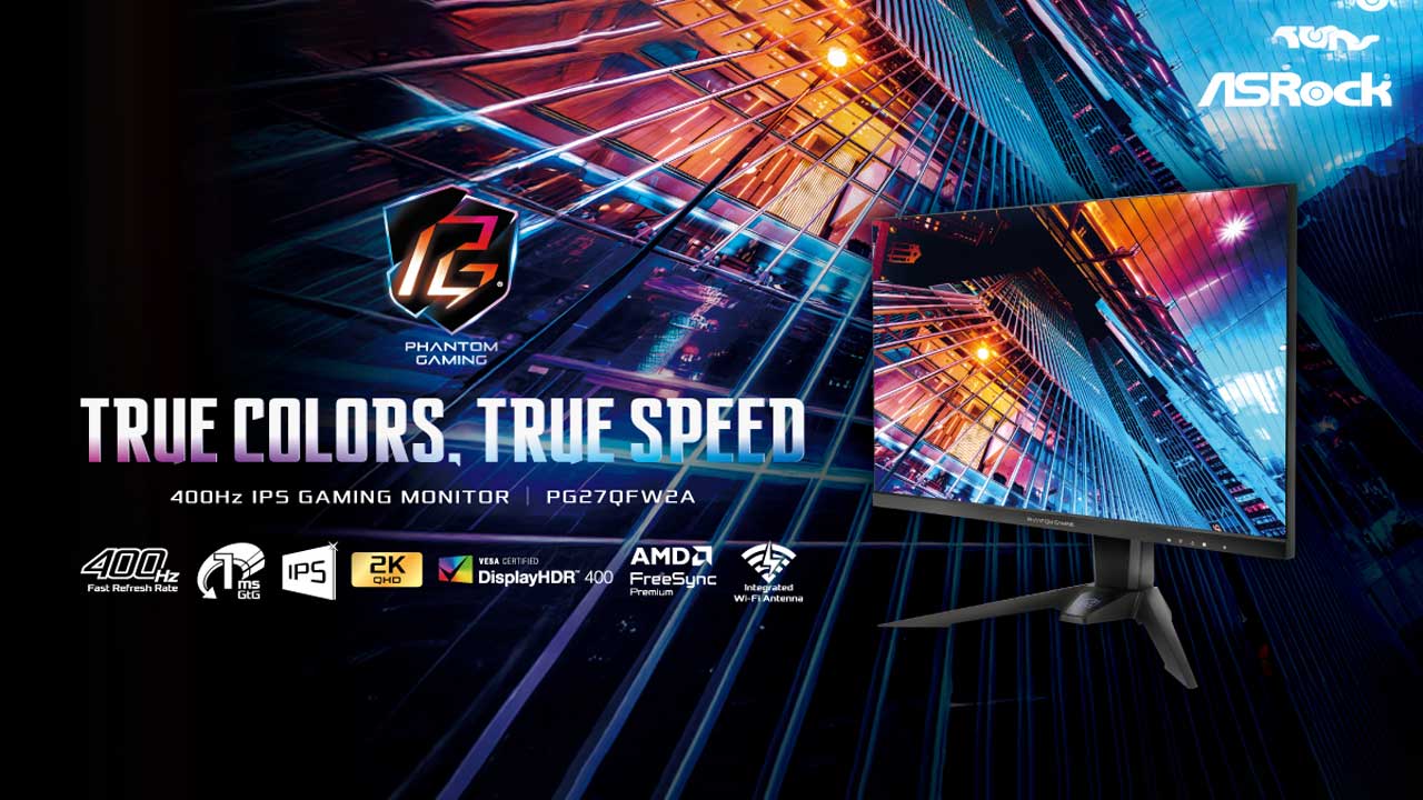 asrock launches pg27qfw2a 400 hz 2k ips monitor 2
