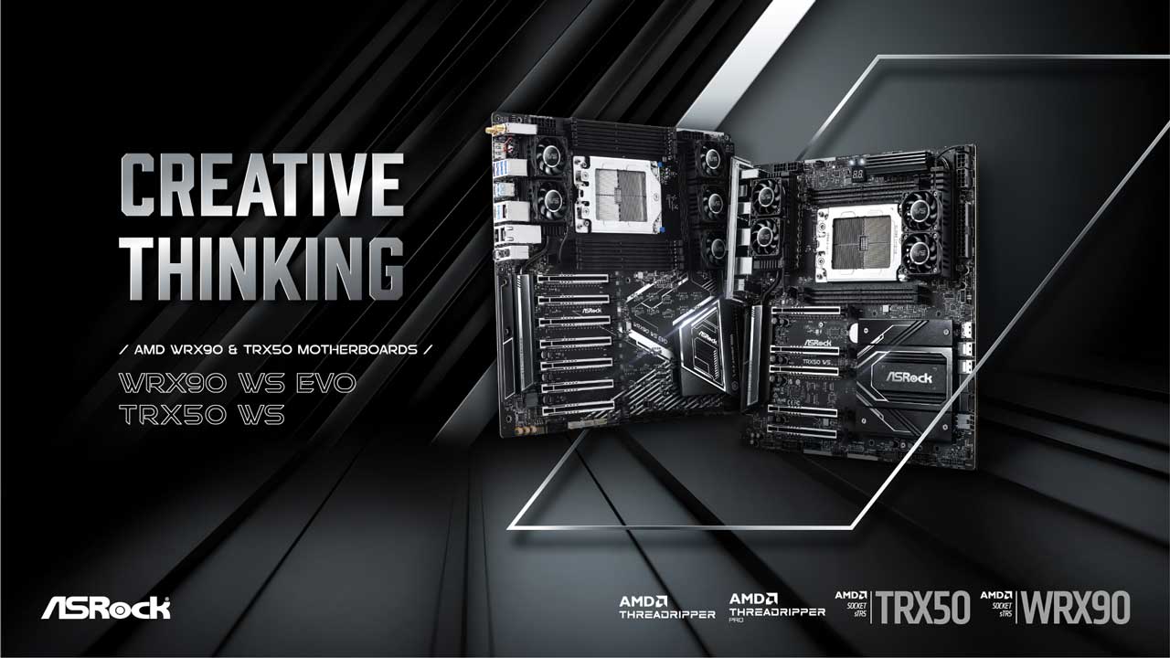 ASRock Launches WRX90 WS EVO and TRX50 WS Motherboards