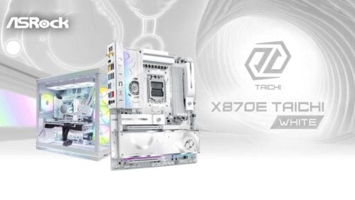 asrock unveils x870e taichi white flagship motherboard 1