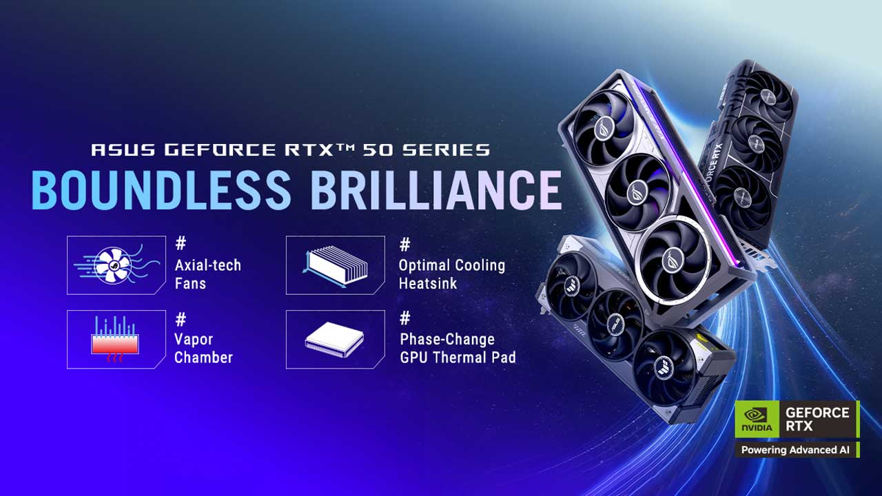 ASUS Announces NVIDIA GeForce RTX 50 Series Models